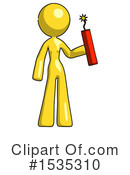 Yellow Design Mascot Clipart #1535310 by Leo Blanchette