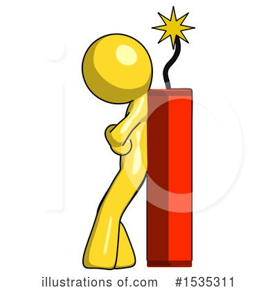 Royalty-Free (RF) Yellow Design Mascot Clipart Illustration by Leo Blanchette - Stock Sample #1535311