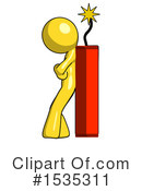 Yellow Design Mascot Clipart #1535311 by Leo Blanchette