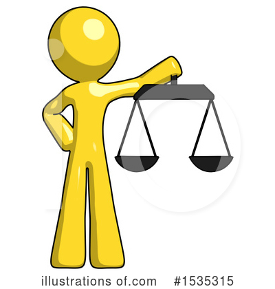 Royalty-Free (RF) Yellow Design Mascot Clipart Illustration by Leo Blanchette - Stock Sample #1535315