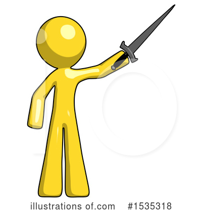 Royalty-Free (RF) Yellow Design Mascot Clipart Illustration by Leo Blanchette - Stock Sample #1535318