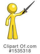 Yellow Design Mascot Clipart #1535318 by Leo Blanchette