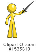 Yellow Design Mascot Clipart #1535319 by Leo Blanchette