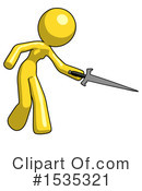 Yellow Design Mascot Clipart #1535321 by Leo Blanchette