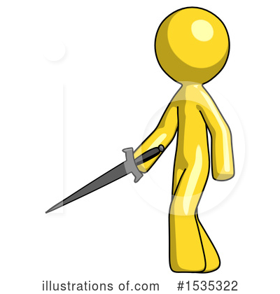 Royalty-Free (RF) Yellow Design Mascot Clipart Illustration by Leo Blanchette - Stock Sample #1535322