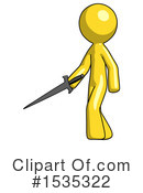 Yellow Design Mascot Clipart #1535322 by Leo Blanchette
