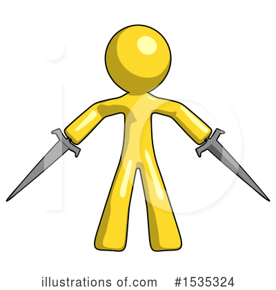 Royalty-Free (RF) Yellow Design Mascot Clipart Illustration by Leo Blanchette - Stock Sample #1535324