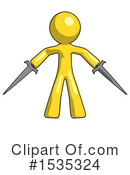 Yellow Design Mascot Clipart #1535324 by Leo Blanchette