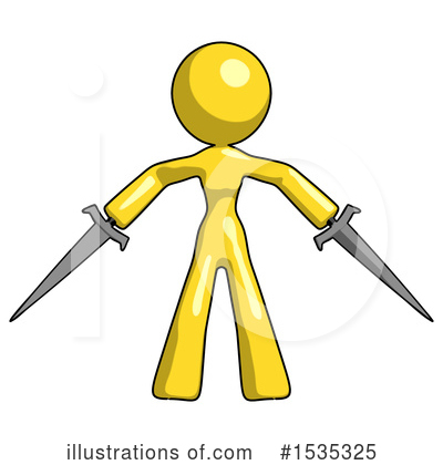 Royalty-Free (RF) Yellow Design Mascot Clipart Illustration by Leo Blanchette - Stock Sample #1535325