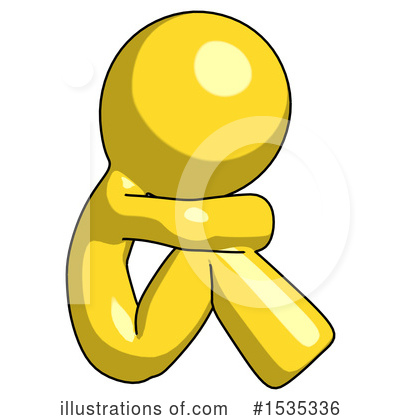 Royalty-Free (RF) Yellow Design Mascot Clipart Illustration by Leo Blanchette - Stock Sample #1535336