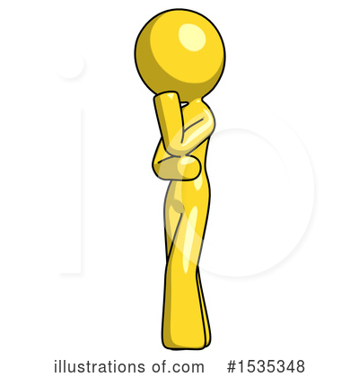 Royalty-Free (RF) Yellow Design Mascot Clipart Illustration by Leo Blanchette - Stock Sample #1535348