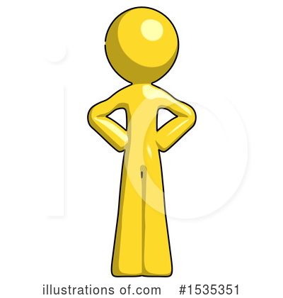 Royalty-Free (RF) Yellow Design Mascot Clipart Illustration by Leo Blanchette - Stock Sample #1535351