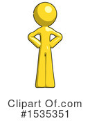 Yellow Design Mascot Clipart #1535351 by Leo Blanchette