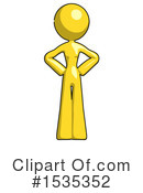 Yellow Design Mascot Clipart #1535352 by Leo Blanchette