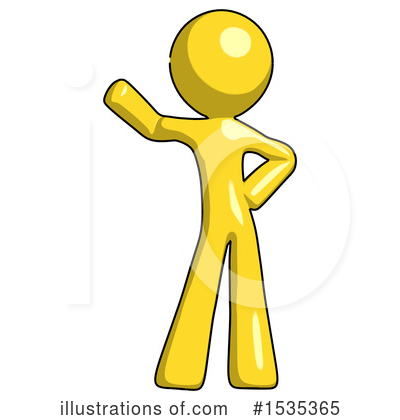 Royalty-Free (RF) Yellow Design Mascot Clipart Illustration by Leo Blanchette - Stock Sample #1535365