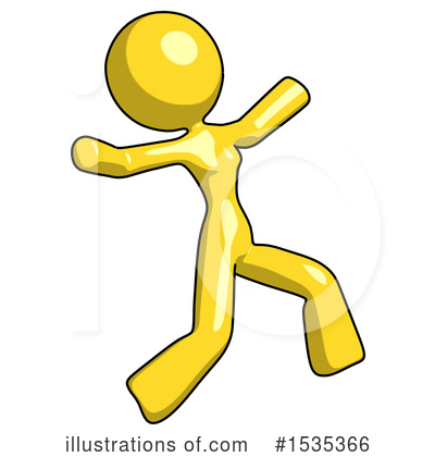 Royalty-Free (RF) Yellow Design Mascot Clipart Illustration by Leo Blanchette - Stock Sample #1535366