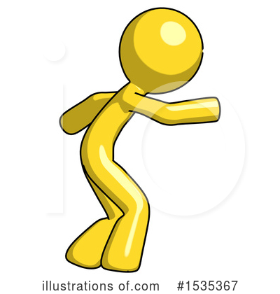 Royalty-Free (RF) Yellow Design Mascot Clipart Illustration by Leo Blanchette - Stock Sample #1535367