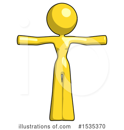 Royalty-Free (RF) Yellow Design Mascot Clipart Illustration by Leo Blanchette - Stock Sample #1535370