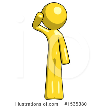 Royalty-Free (RF) Yellow Design Mascot Clipart Illustration by Leo Blanchette - Stock Sample #1535380