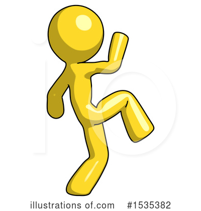 Royalty-Free (RF) Yellow Design Mascot Clipart Illustration by Leo Blanchette - Stock Sample #1535382