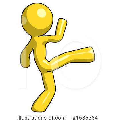 Royalty-Free (RF) Yellow Design Mascot Clipart Illustration by Leo Blanchette - Stock Sample #1535384
