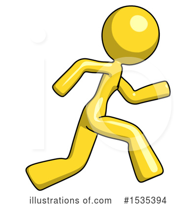 Royalty-Free (RF) Yellow Design Mascot Clipart Illustration by Leo Blanchette - Stock Sample #1535394