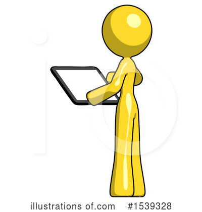 Royalty-Free (RF) Yellow Design Mascot Clipart Illustration by Leo Blanchette - Stock Sample #1539328
