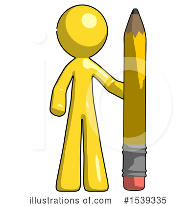 Royalty-Free (RF) Yellow Design Mascot Clipart Illustration by Leo Blanchette - Stock Sample #1539335