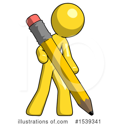 Royalty-Free (RF) Yellow Design Mascot Clipart Illustration by Leo Blanchette - Stock Sample #1539341