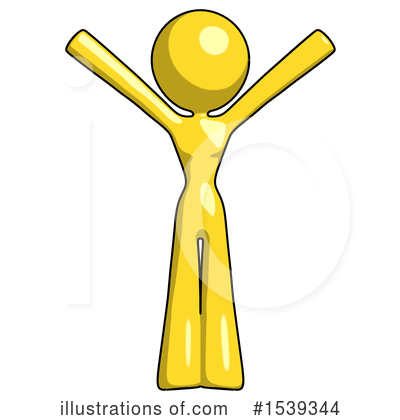 Royalty-Free (RF) Yellow Design Mascot Clipart Illustration by Leo Blanchette - Stock Sample #1539344