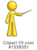 Yellow Design Mascot Clipart #1539351 by Leo Blanchette