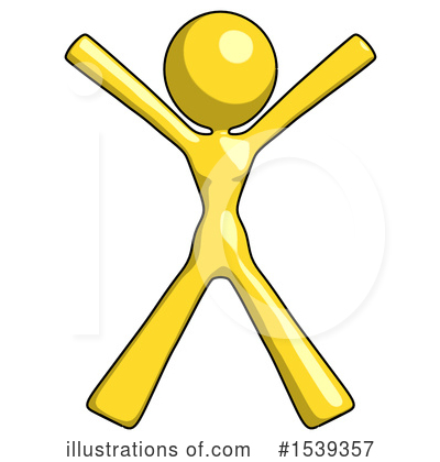 Royalty-Free (RF) Yellow Design Mascot Clipart Illustration by Leo Blanchette - Stock Sample #1539357