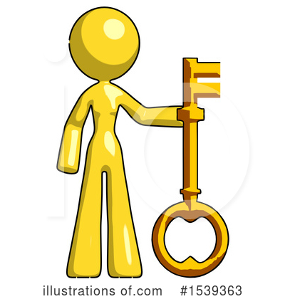 Royalty-Free (RF) Yellow Design Mascot Clipart Illustration by Leo Blanchette - Stock Sample #1539363