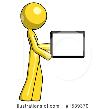 Royalty-Free (RF) Yellow Design Mascot Clipart Illustration by Leo Blanchette - Stock Sample #1539370