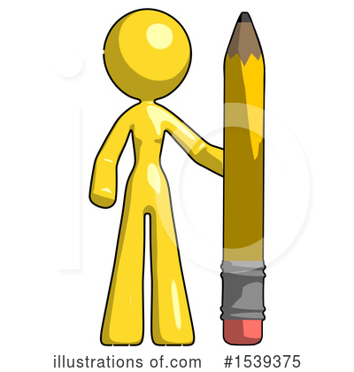 Royalty-Free (RF) Yellow Design Mascot Clipart Illustration by Leo Blanchette - Stock Sample #1539375