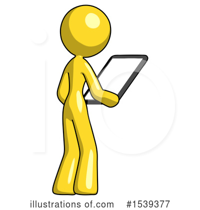 Royalty-Free (RF) Yellow Design Mascot Clipart Illustration by Leo Blanchette - Stock Sample #1539377