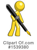 Yellow Design Mascot Clipart #1539380 by Leo Blanchette