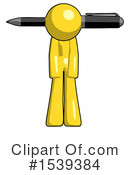 Yellow Design Mascot Clipart #1539384 by Leo Blanchette