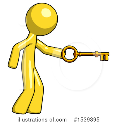 Royalty-Free (RF) Yellow Design Mascot Clipart Illustration by Leo Blanchette - Stock Sample #1539395