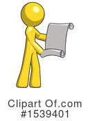 Yellow Design Mascot Clipart #1539401 by Leo Blanchette