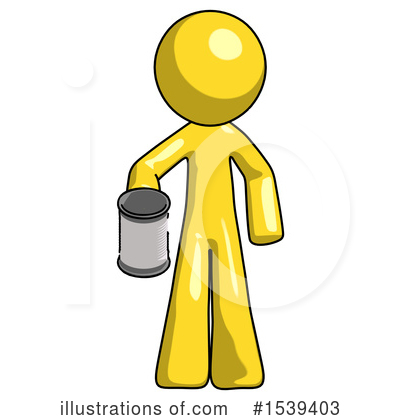 Royalty-Free (RF) Yellow Design Mascot Clipart Illustration by Leo Blanchette - Stock Sample #1539403