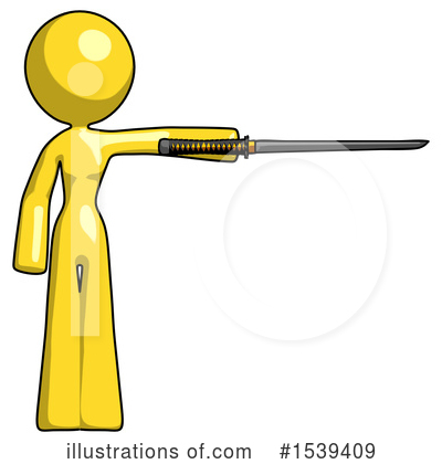Royalty-Free (RF) Yellow Design Mascot Clipart Illustration by Leo Blanchette - Stock Sample #1539409