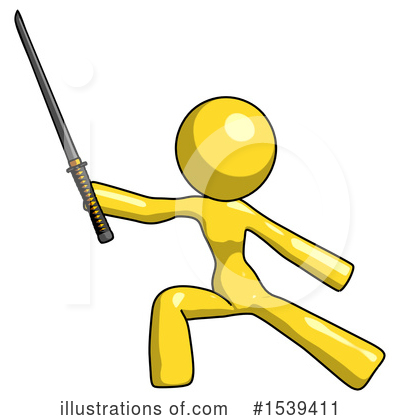 Royalty-Free (RF) Yellow Design Mascot Clipart Illustration by Leo Blanchette - Stock Sample #1539411