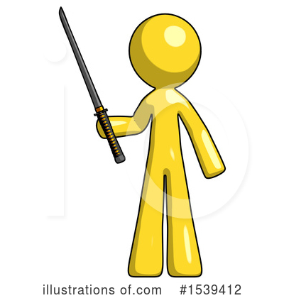 Royalty-Free (RF) Yellow Design Mascot Clipart Illustration by Leo Blanchette - Stock Sample #1539412