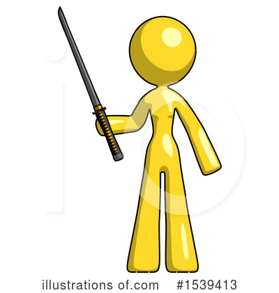 Royalty-Free (RF) Yellow Design Mascot Clipart Illustration by Leo Blanchette - Stock Sample #1539413