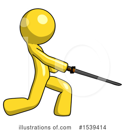 Royalty-Free (RF) Yellow Design Mascot Clipart Illustration by Leo Blanchette - Stock Sample #1539414