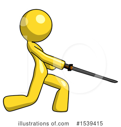Royalty-Free (RF) Yellow Design Mascot Clipart Illustration by Leo Blanchette - Stock Sample #1539415