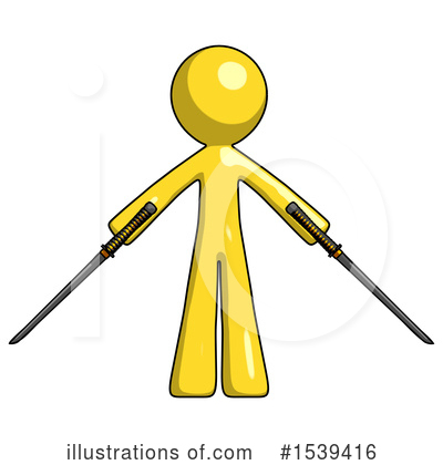 Royalty-Free (RF) Yellow Design Mascot Clipart Illustration by Leo Blanchette - Stock Sample #1539416