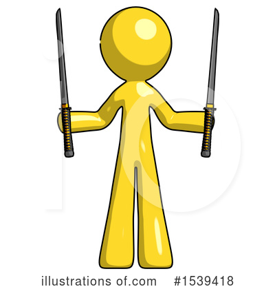 Royalty-Free (RF) Yellow Design Mascot Clipart Illustration by Leo Blanchette - Stock Sample #1539418
