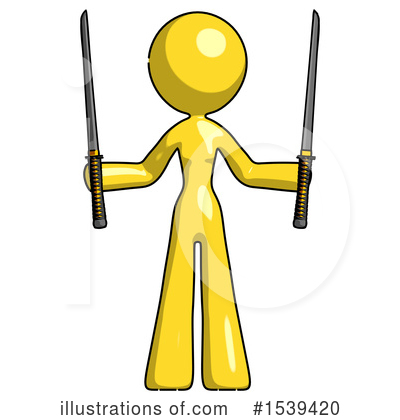 Royalty-Free (RF) Yellow Design Mascot Clipart Illustration by Leo Blanchette - Stock Sample #1539420
